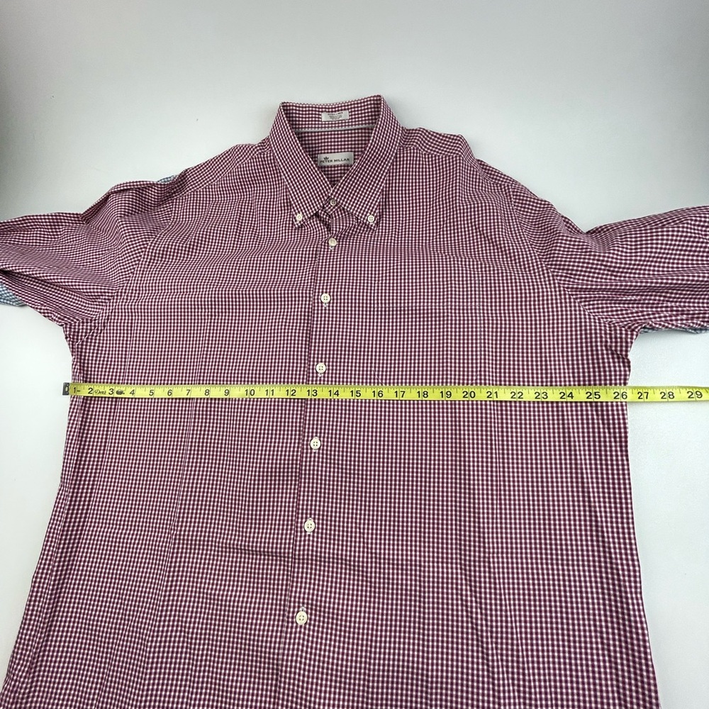 Peter Miller SZ XL Lot Of 2 Long Sleeve Button Down Dress Shirts Casual Plaid - Picture 5 of 7